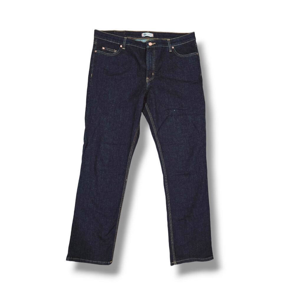 Dickies Women’s Blue Wash Denim Straight Leg Jeans - Size 16R